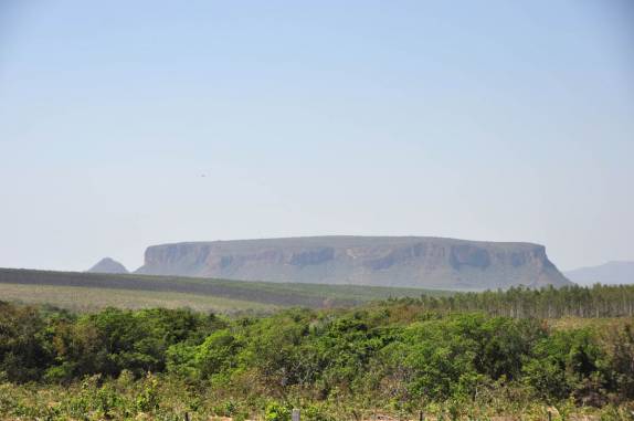Chegando à Chapada dos Guimarães, no Mato Grosso